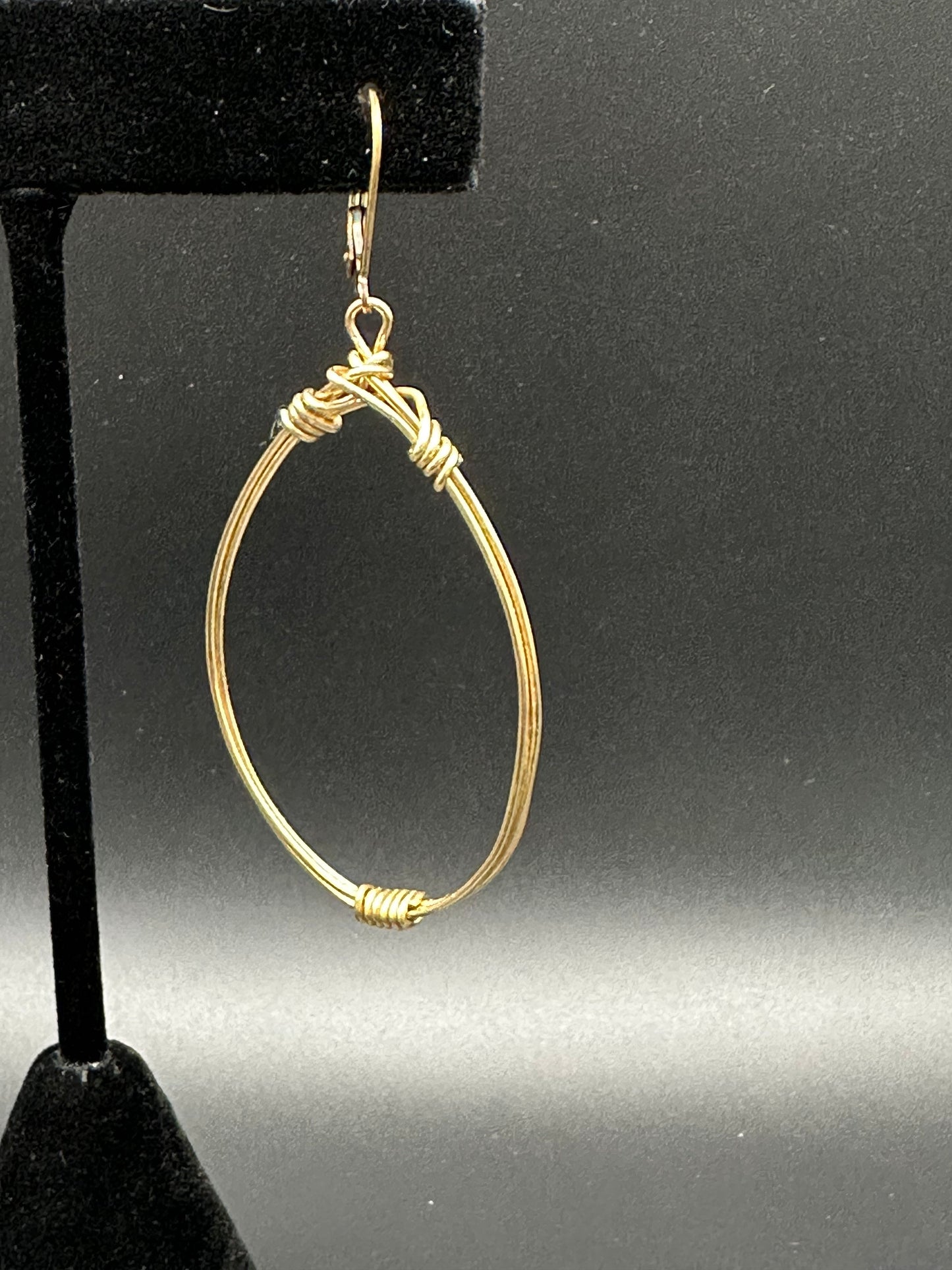 Bella Bloom Earrings - 14k Gold Fill Wire Wrap Hoops