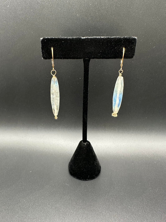Bella Bloom Earrings - Moon Stone Quartz Earrings #2
