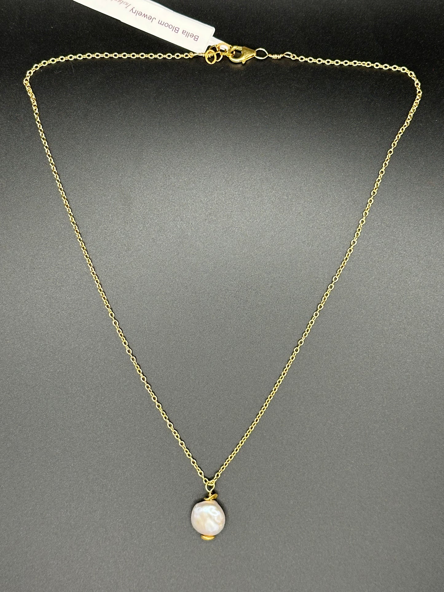 Bella Bloom Necklace - Fresh Water Pearl on 19" 14K Gold Fill Chain