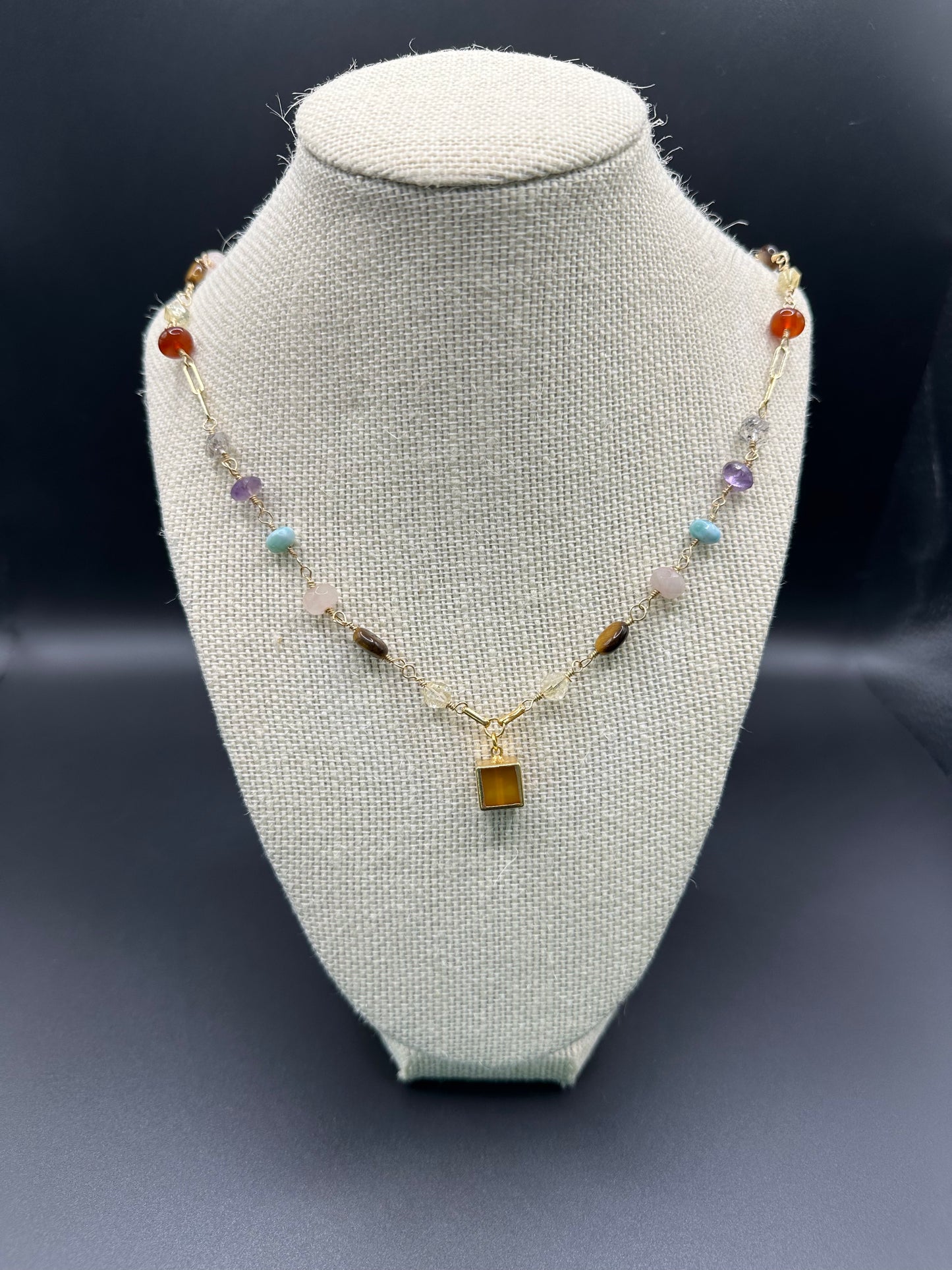 Bella Bloom Necklace - Beautiful Chakra Necklace on 22" 14K Gold Fill Chain