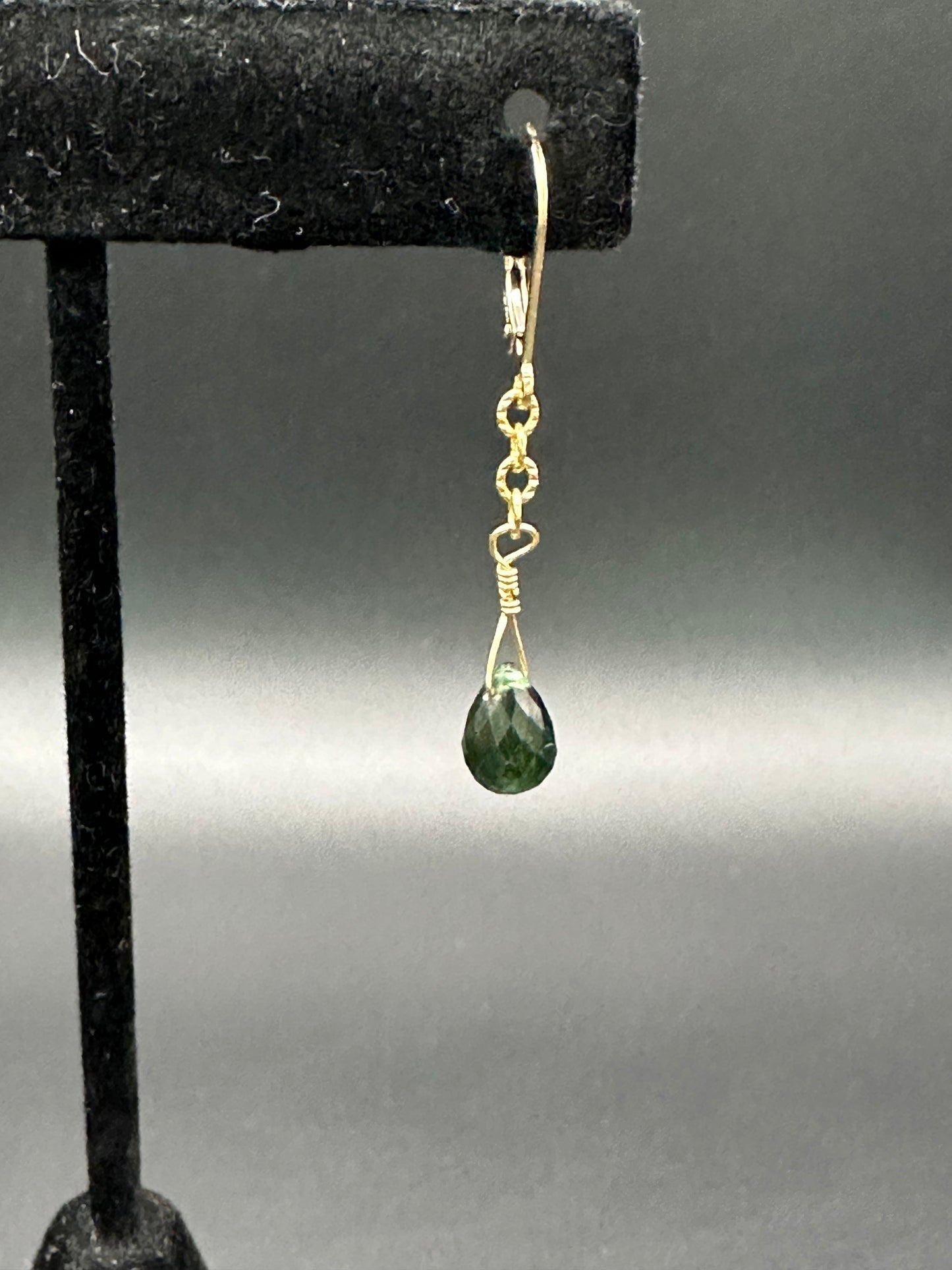 Bella Bloom Earrings - Green Apatite Drop Earrings